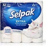 Selpak Extra Tuvalet Kağıdı 32’li Paket Pamuksu Yumuşak Doku Dayanıklı Çok Katlı Tuvalet Kağıdı
