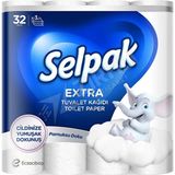 Selpak Extra Tuvalet Kağıdı 32'li Pamuksu Doku ile Yüksek Emicilik Sunar