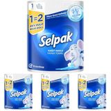 Selpak Kağıt Havlu Dev Rulo 1:2 4lü paket