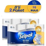 Selpak Kağıt Havlu Extra Yağ Emici 16 Rulo - Beyaz
