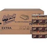 Selpak Pro Z Kat Dispenser Havlu 200 Yaprak 12 Paket Koli Ekonomik Paket