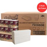 Selpak Professional Extra Z Katlı Havlu 21.5 x 24 cm. 2 Koli (24 Paket) (7906606)