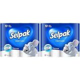 Selpak Tuvalet Kağıdı, 3 Katlı, 32'li, 1 Paket (1 x 32 Adet) (2 paketi)