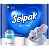 Selpak Tuvalet Kağıdı, 3 Katlı, 32'li, 1 Paket (1 x 32 Adet)
