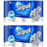 Selpak Tuvalet Kağıdı Hijyen 16'lı x 2'li - Beyaz