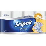 Selpak Yağ Emici 3 Katlı Kağıt Havlu 8'li - Beyaz