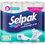 Selpak Yumuşacık Üç Katlı Tuvalet Kağıdı 32'li (3'li Paket)