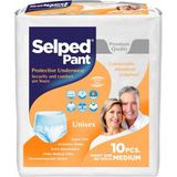 Selped Emici Külot Hasta Bezi - Yüksek Emicili Hasta ve Yetişkin Bezi Medium 10'lu 2 Paket - 10x2 - Beyaz