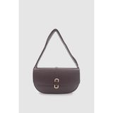 Selra Toka Detaylı Mıknatıs Kapamalı Iç Cepli Omuz Çantası Acı Kahve - 26 x 14 x 6 cm
