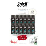 Selsil 12 adet Akrilik Sprey Boya 400 ml Mat Beyaz ve Rosie