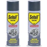 Selsil 2 Li Oto Bakım Seti. ( Motor Temizleme 500 ml ve Silikon Sprey 500 ml )
