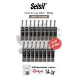 Selsil 280 gr Genel Amaçlı Silikon 17 AL 15 ÖDE ve rosie pamuk