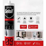 Selsil 280 ml Kırmızı Yüksek Isı Siikon Sıvı Conta Kırmızı Isıya Dayanıklı Silikon