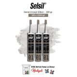 Selsil 3'lü Genel Amaçlı Silikon 280 gr ve rosie pamuk