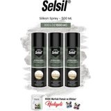 Selsil 3'lü Silikon Sprey, 500 ml ve Rosie Pamuk - Şeffaf