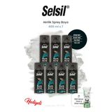 Selsil 400 Ml 7'Li Siyah Mat Sprey Boya Ve Rosıe