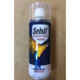 Selsil 400 ml Akrilik Sprey Parlak Vernik Yüksek Kalite Beyaz Renk Kolay Uygulama İçin - Beyaz - Şeffaf