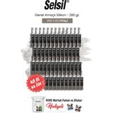 Selsil 48 Al 44 Öde 280 gr Genel Amaçlı Silikon ve Rosie Pamuk - Şeffaf - 240 ml