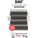 Selsil 48 Al 44 Öde 280 gr Genel Amaçlı Silikon ve Rosie Pamuk - Şeffaf - 240 ml