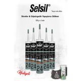 Selsil 5 Adet Strafor & Süpürgelik Yapıştırıcı Silikon ve Rosıe - Beyaz - yok