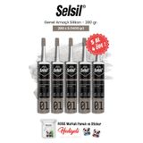 Selsil 5 AL 4 ÖDE Genel Amaçlı Silikon 280 gr ve rosie pamuk