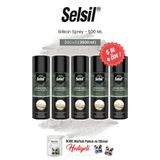 Selsil 5 AL 4 ÖDE Silikon Sprey, 500 ml ve rosie pamuk