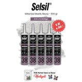Selsil 5 AL 4 ÖDE Silikonize Mastik, 500 gr, Beyaz ve rosie pamuk