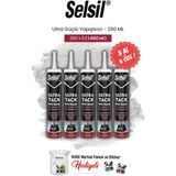 Selsil 5 Al 4 Öde Ultra Güçlü Yapıştırıcı, 290 ml ve Rosie Pamuk - Şeffaf