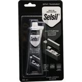 Selsil 50 ml Şeffaf Silikon Tüp, Yüksek Elastikiyet ve Genel Amaçlı Kullanım İçin - 51 ml