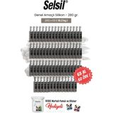 Selsil 65 Al 60 Öde 280 gr Genel Amaçlı Silikon ve Rosie Pamuk - Şeffaf - 240 ml