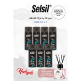 Selsil 7 Adet Buzdolabı Beyazı Akrilik Sprey Boya 400 Ml, Rosıe Oda Kokusu