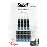 Selsil 9'Lu Şeffaf Akvaryum Silikon Ve Rosıe