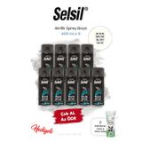 Selsil Akrilik Sprey Boya 400 ml x 9 Mat Beyaz ve Rosie