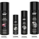 Selsil Araç Bakım Seti -Torpido Parlatıcı+Klima Temizleyici+Lastik Parlatıcı+Motor Temizleme Spreyi - 0,5 lt