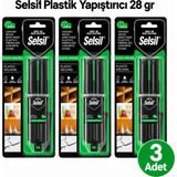 Selsil Arge Toptan Plastik Yapıştırıcı 28 gr Seramik, Ahşap, Birçok Sert Plastik, Porselen Karo, Fiberglas,beton ve Taş Üzerine Uygulanabilir. 3 Adet