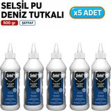 Selsil Arge Toptan Pu Deniz Tutkalı Şeffaf 500 gr 5 Adet