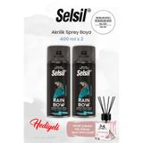 Selsil Buzdolabı Beyazı (400 Ml X 2 Adet) Akrilik Sprey Boya, Rosıe Oda Kokusu