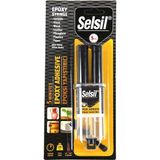 Selsil Epoksi Yapıştırıcı 28 gr Seramik Cam Porselen Ahşap Deri ve bir çok yuzey için Şırınga Yapıştırıcı