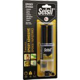 Selsil Epoxy Syrınge Adhesive Şırınga Epoksi Yapıştırıcı 28GR. Alüminyum - Cam - Porselen - Seramik - Ahşap - Metal (4887) - 28 gr