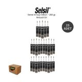 Selsil Genel Amaçlı Antrasit Gri Silikon 280 Gr. 25 Adet