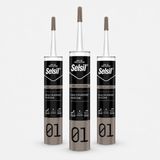 Selsil Genel Amaçlı Beyaz Silikon 280 gr Cam PVC Seramik Metal Banyo Mutfak Sızdırmazlık Dolgu Malzemesi 3 Adet
