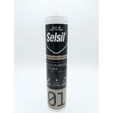 Selsil Genel Amaçlı Silikon Multi Purpose Su Geçirmez Mastik 310 ml - Gri