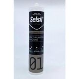 Selsil Genel Amaçlı Silikon Şeffaf 280GR (1 Adet) - 240 ml