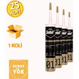 Selsil Genel Amaçlı Silikon Şeffaf 280GR (25 Adet) - 240 ml