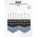 Selsil Mutfak & Banyo Silikonu Şeffaf 280 Ml - 10 Adet
