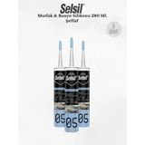 Selsil Mutfak & Banyo Silikonu Şeffaf 280 Ml - 3 Adet