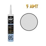 Selsil Mutfak & Banyo Silikonu Şeffaf 280 Ml. - 5 Adet
