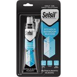 Selsil Mutfak Banyo Silikonu Şeffaf 50 ml Yüksek Elastikiyetli %100 Silikon Polimer