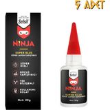 Selsil Ninja Genel Amaçlı Japon Yapıştırıcı 20 Gr. - 5 Adet - Şeffaf