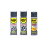 Selsil Oto Bakım Seti Motor Temizleme Spreyi 500 ml / Silikon Sprey 500 ml / Fren Balata Spreyi 500 ml
